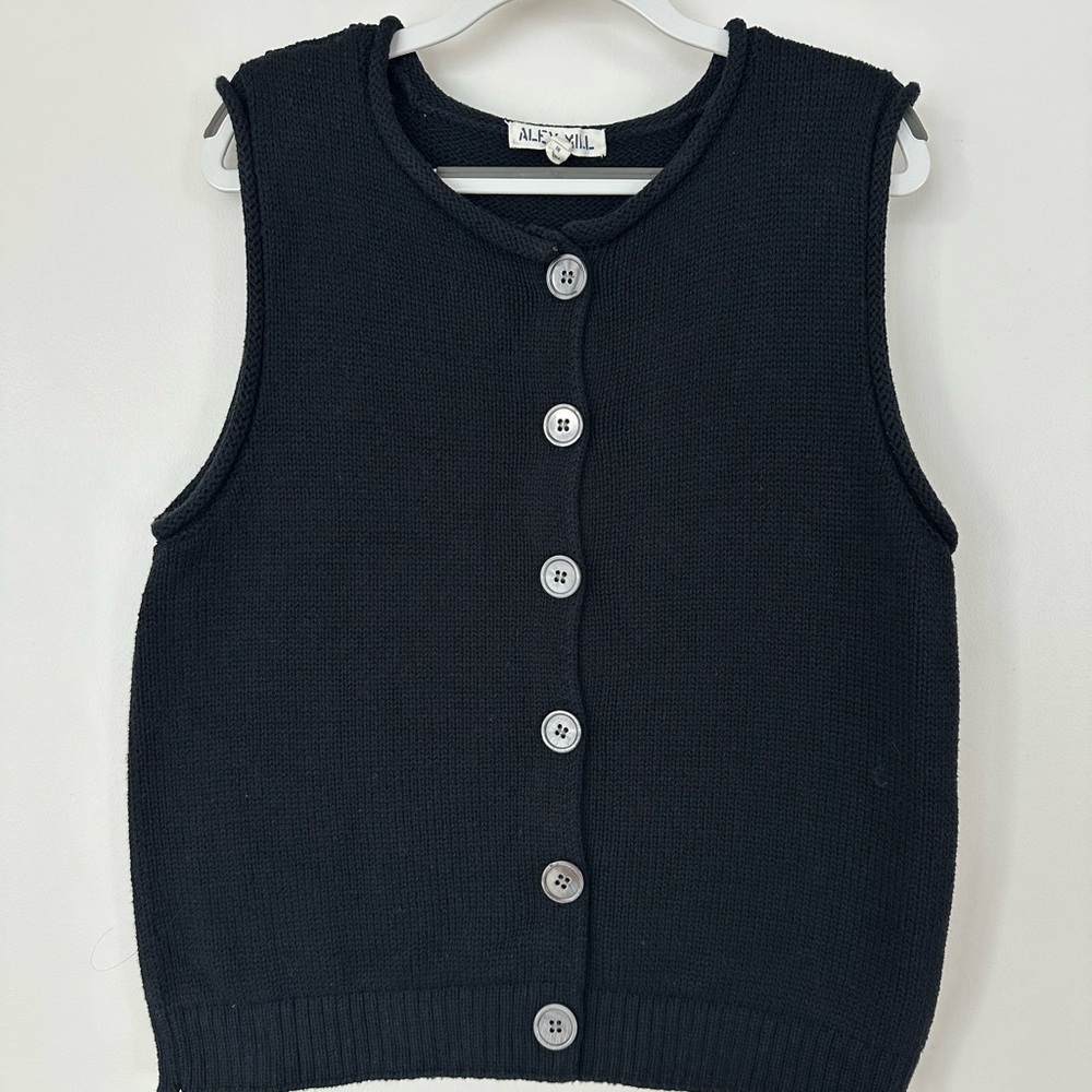 Alex Mill Bridget Vest, Black